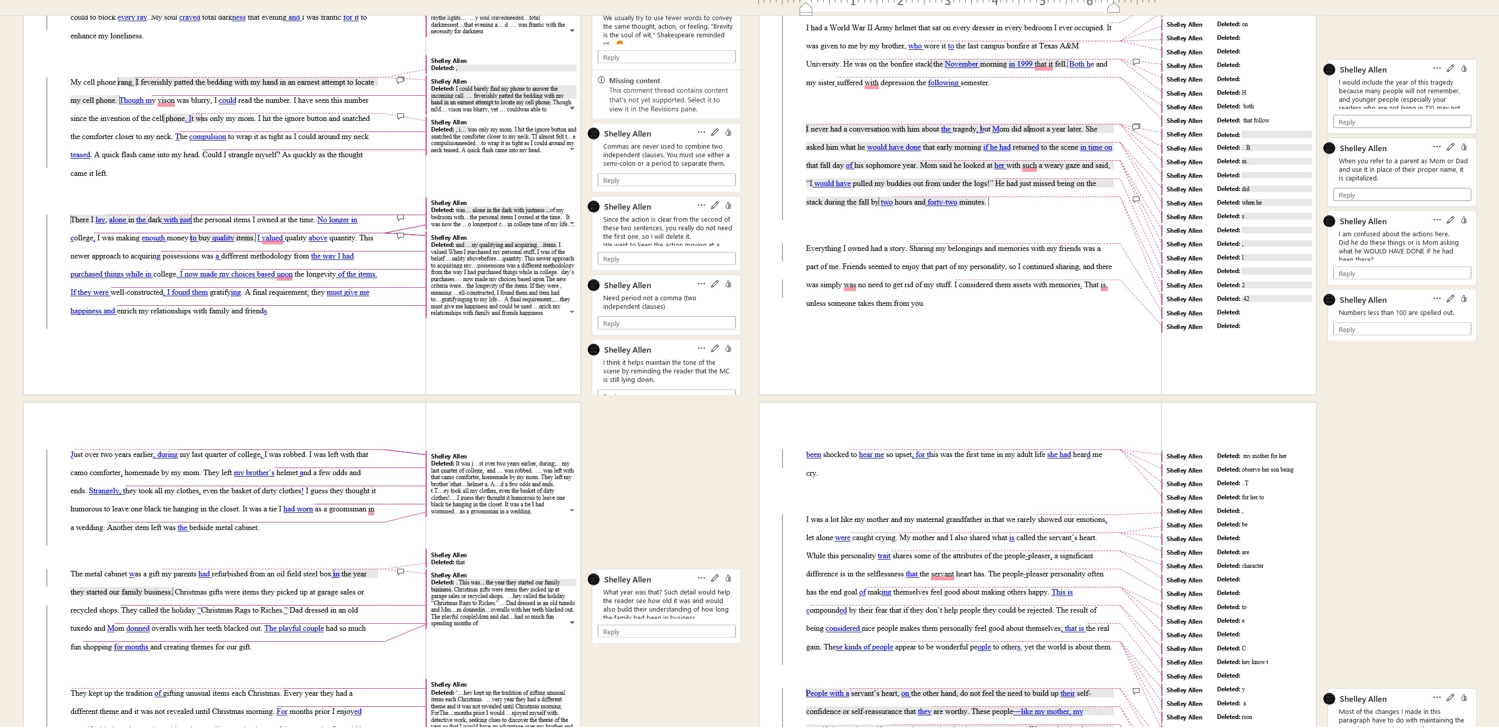 Examples of Editing Services – Ruthless Red Pen